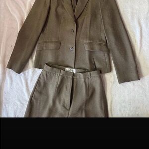 Alfani Women's Brown Blazer and Trousers Set